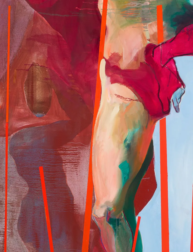 O sol brilhou como devia brilhar, 2026 — Oil, Acrylic, Charcoal, Canvas, by João Hisse — additional view 4