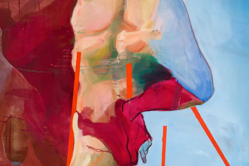 O sol brilhou como devia brilhar, 2026 — Oil, Acrylic, Charcoal, Canvas, by João Hisse — additional view 2