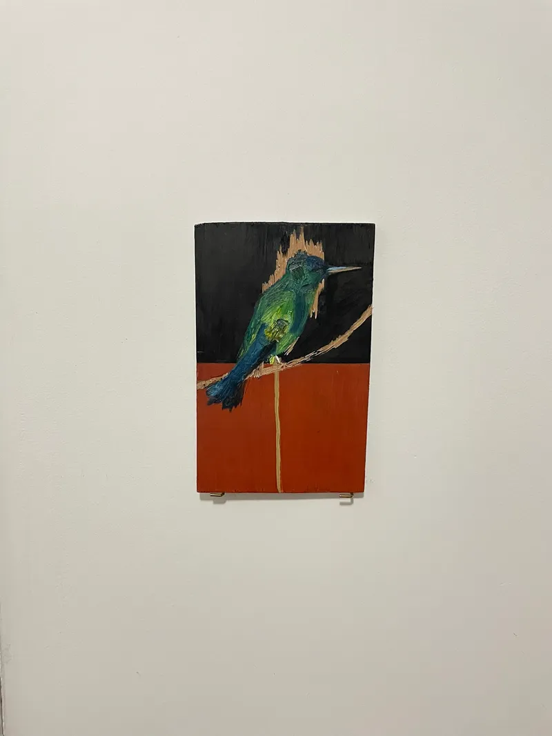 Beija-Flor, 2025 — Oil, Acrylic, Wood, by João Hisse